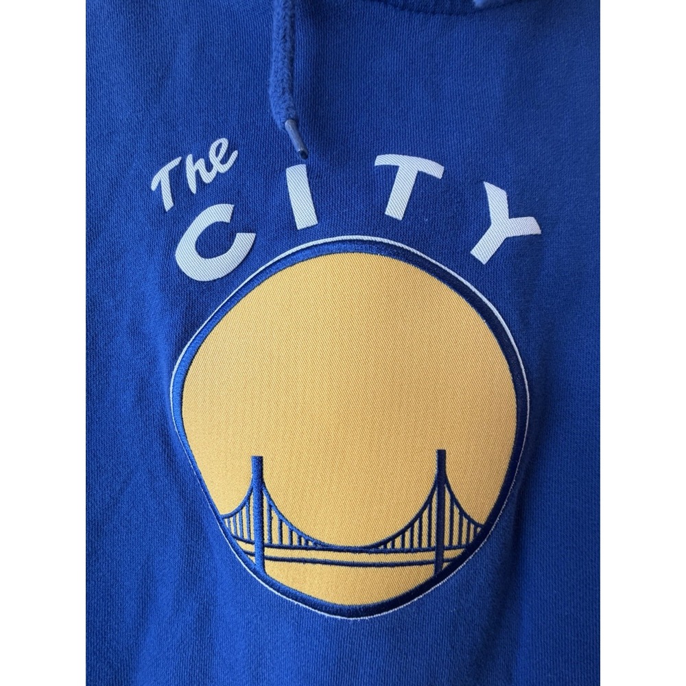 Men's Golden State Warriors The City 1962-71 Twill Based Tek Patch Sweatshirt S - Picture 2 of 4